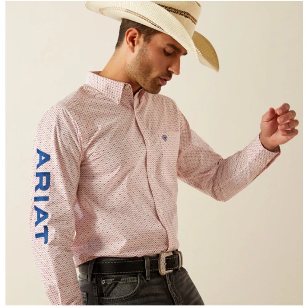 Ariat Men's Team Primo Fitted Shirt Long Sleeve Button Top XS NEW